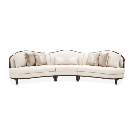 Camellia Field Pecan Warm Pecan Camellia Field 3 Piece Sofa Linen Warm Pecan from Michael Amini - Luna Furniture