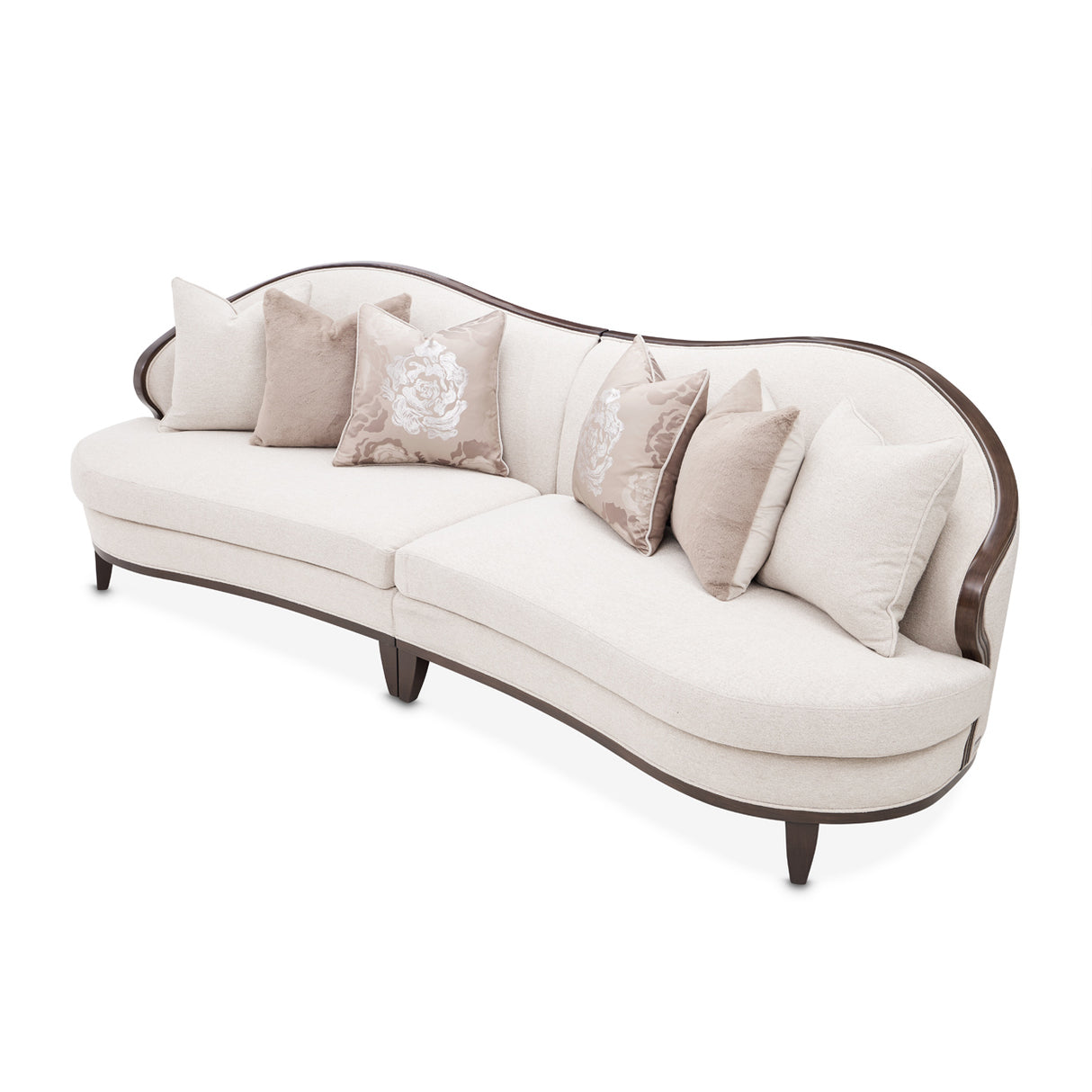 Camellia Field Pecan Warm Pecan Camellia Field 3 Piece Sofa Linen Warm Pecan from Michael Amini - Luna Furniture