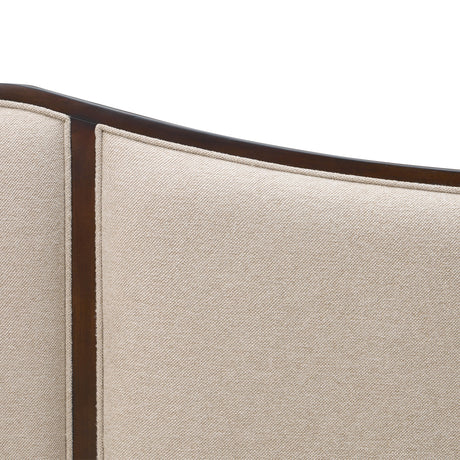 Camellia Field Pecan Warm Pecan Camellia Field King Upholstered Bed 3pc Warm Pecan from Michael Amini - Luna Furniture