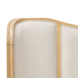 Camellia Field Caramel Queen Upholstered Bed (3pc) from Michael Amini - Luna Furniture