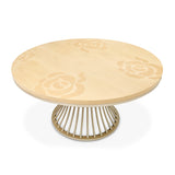 Camellia Field Caramel Round Dining Table from Michael Amini - Luna Furniture