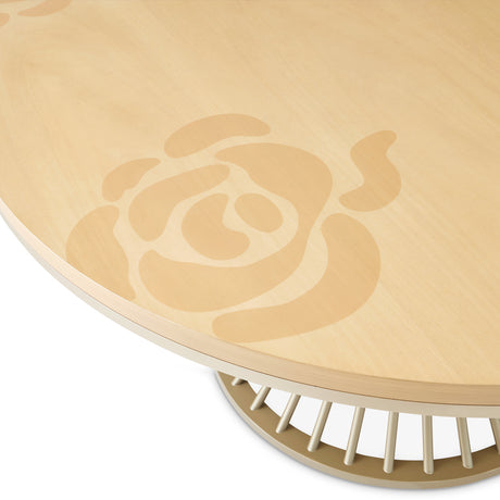 Camellia Field Caramel Round Dining Table from Michael Amini - Luna Furniture