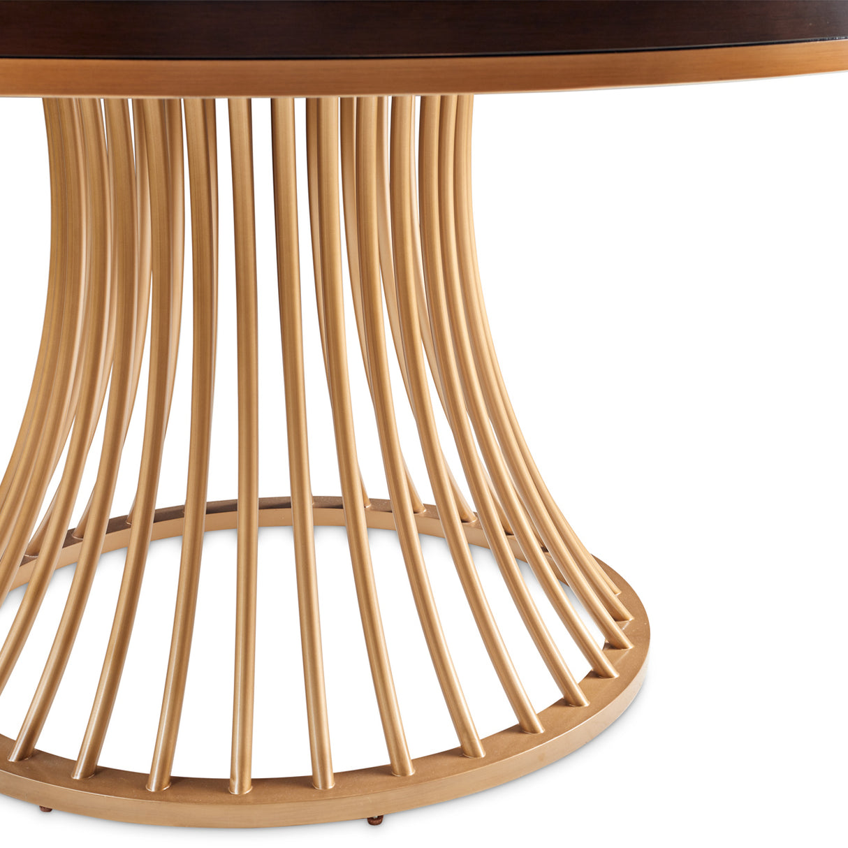Camellia Field Pecan Warm Pecan Round Dining Table from Michael Amini - Luna Furniture