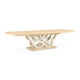 Camellia Field Caramel Pedestal Dining Table from Michael Amini - Luna Furniture