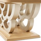 Camellia Field Caramel Pedestal Dining Table from Michael Amini - Luna Furniture