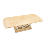 Camellia Field Caramel Pedestal Dining Table from Michael Amini - Luna Furniture
