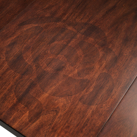 Camellia Field Pecan Warm Pecan Rectangular Pedestal Dining Table from Michael Amini - Luna Furniture
