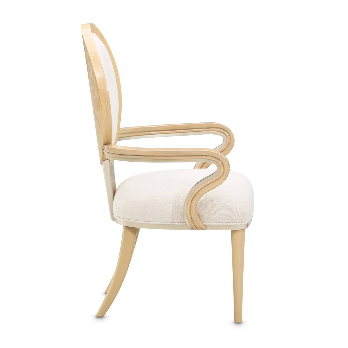 Camellia Field Caramel Dining Arm Chair from Michael Amini - Luna Furniture