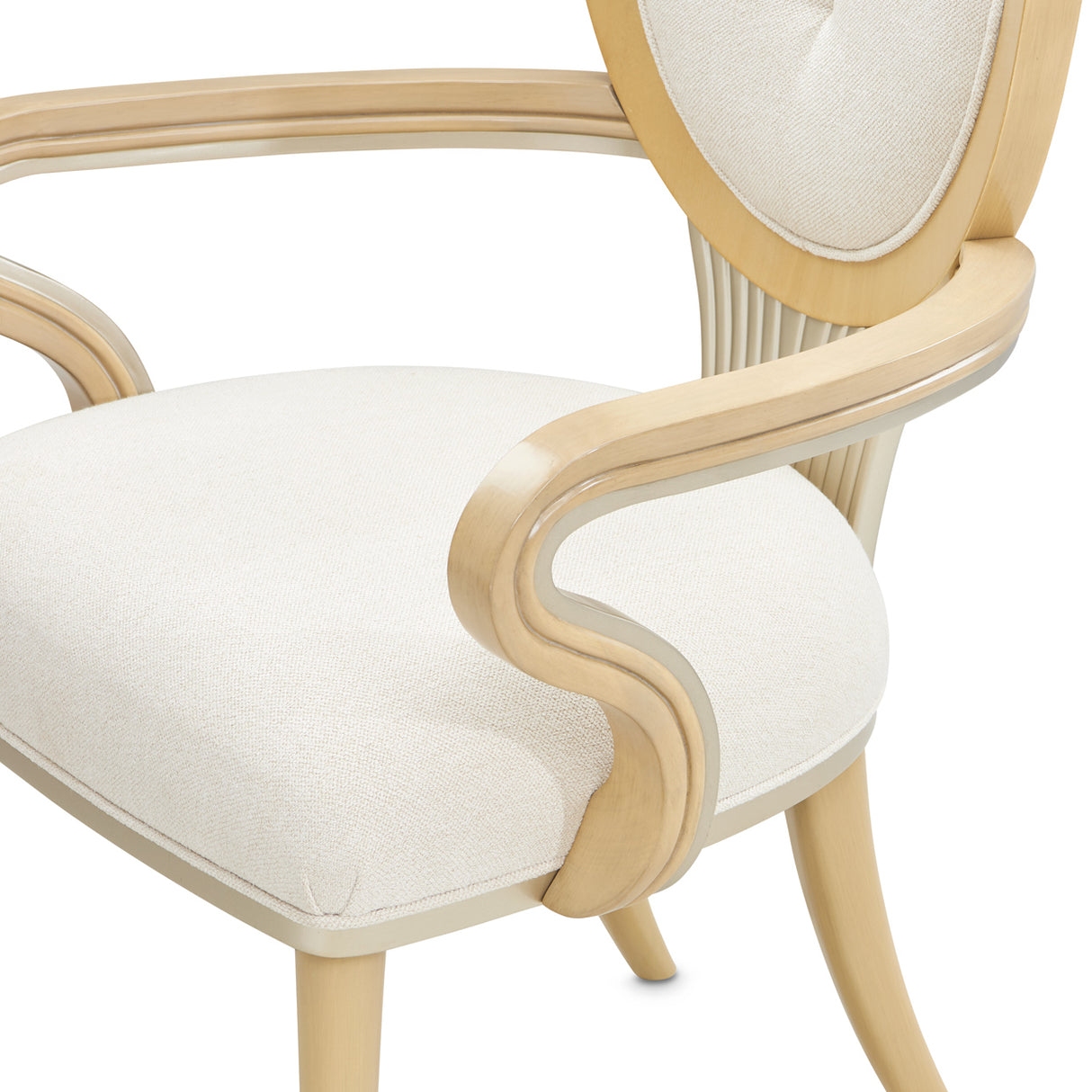 Camellia Field Caramel Dining Arm Chair from Michael Amini - Luna Furniture
