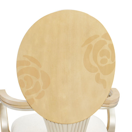 Camellia Field Caramel Dining Arm Chair from Michael Amini - Luna Furniture