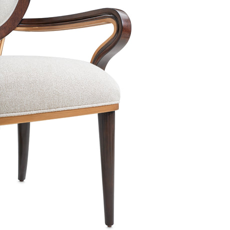 Camellia Field Pecan Warm Pecan Camellia Field Arm Chair Warm Pecan from Michael Amini - Luna Furniture