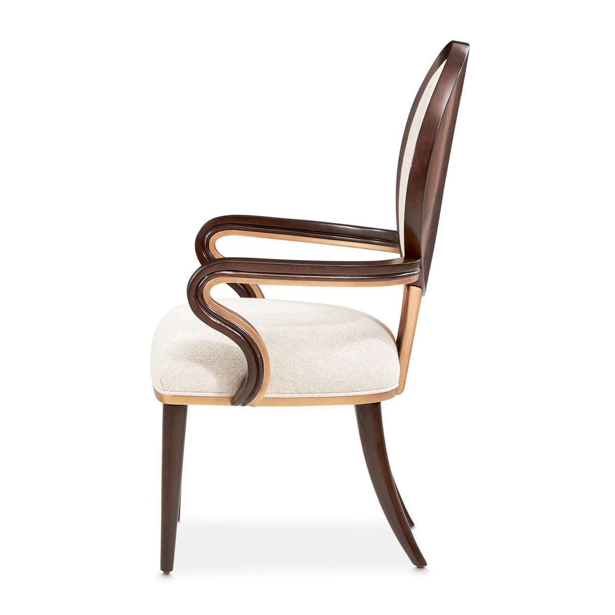 Camellia Field Pecan Warm Pecan Camellia Field Arm Chair Warm Pecan from Michael Amini - Luna Furniture