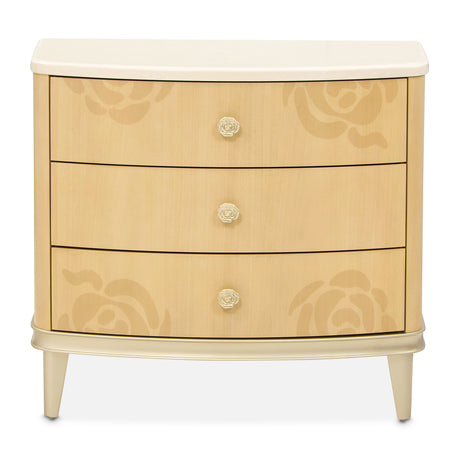 Camellia Field Caramel Camellia Field Nightstand Caramel from Michael Amini - Luna Furniture