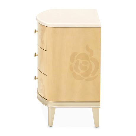 Camellia Field Caramel Camellia Field Nightstand Caramel from Michael Amini - Luna Furniture