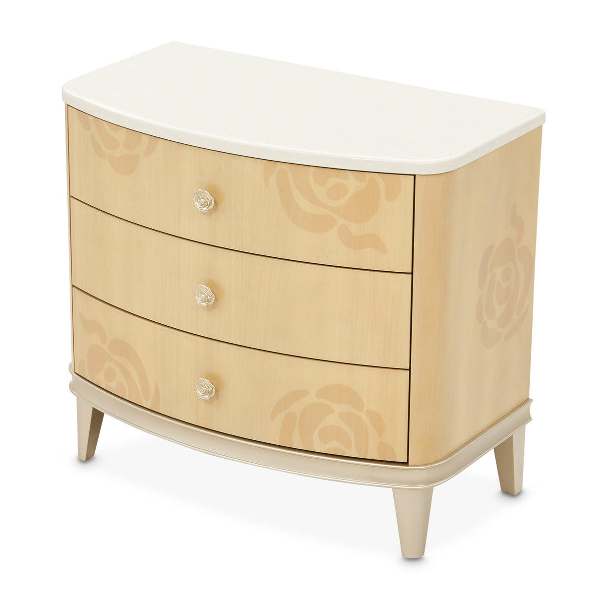 Camellia Field Caramel Camellia Field Nightstand Caramel from Michael Amini - Luna Furniture