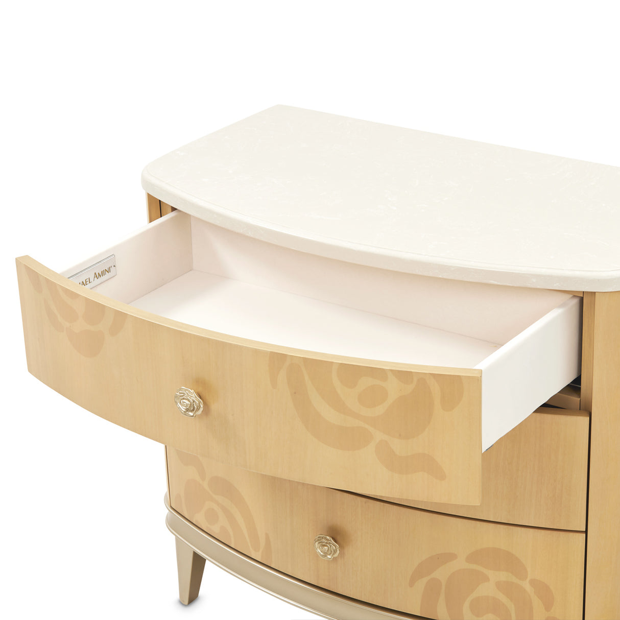 Camellia Field Caramel Camellia Field Nightstand Caramel from Michael Amini - Luna Furniture