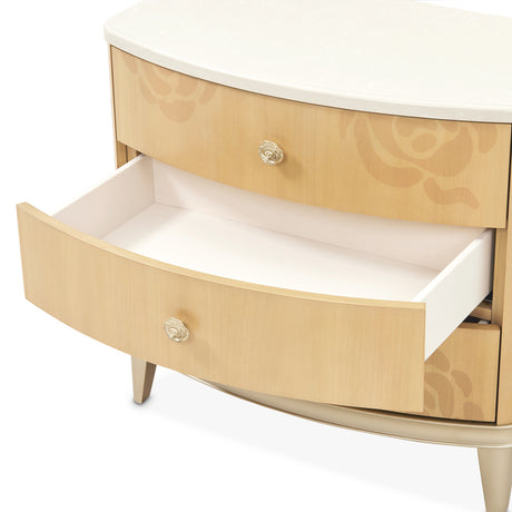 Camellia Field Caramel Camellia Field Nightstand Caramel from Michael Amini - Luna Furniture