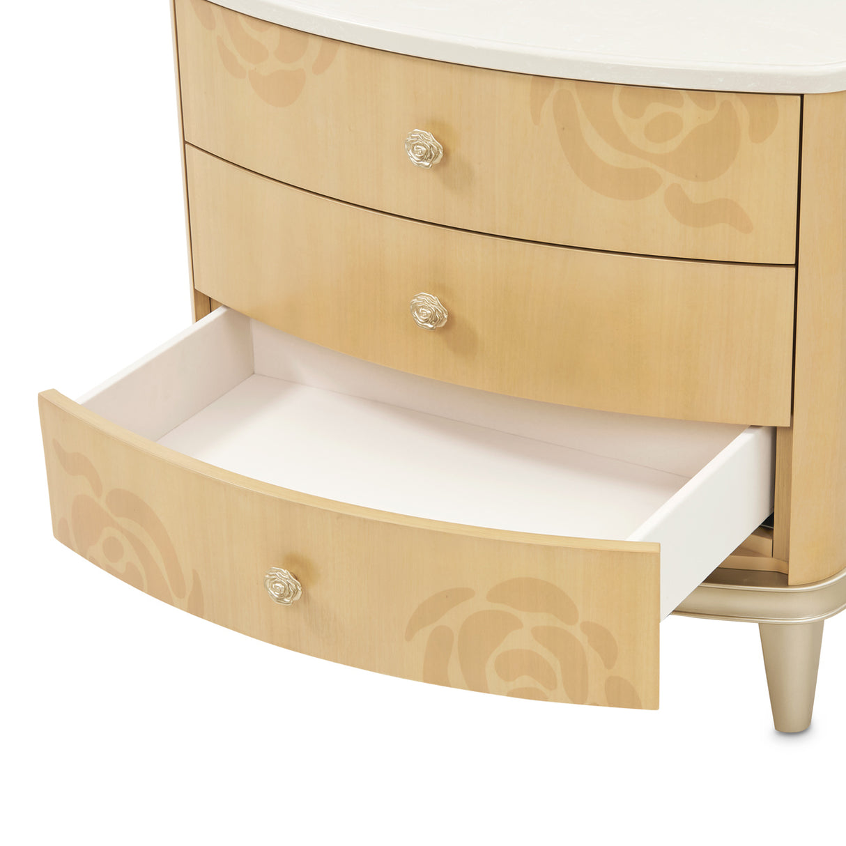 Camellia Field Caramel Camellia Field Nightstand Caramel from Michael Amini - Luna Furniture