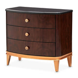 Camellia Field Pecan Warm Pecan Camellia Field Nightstand Warm Pecan from Michael Amini - Luna Furniture