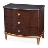 Camellia Field Pecan Warm Pecan Camellia Field Nightstand Warm Pecan from Michael Amini - Luna Furniture