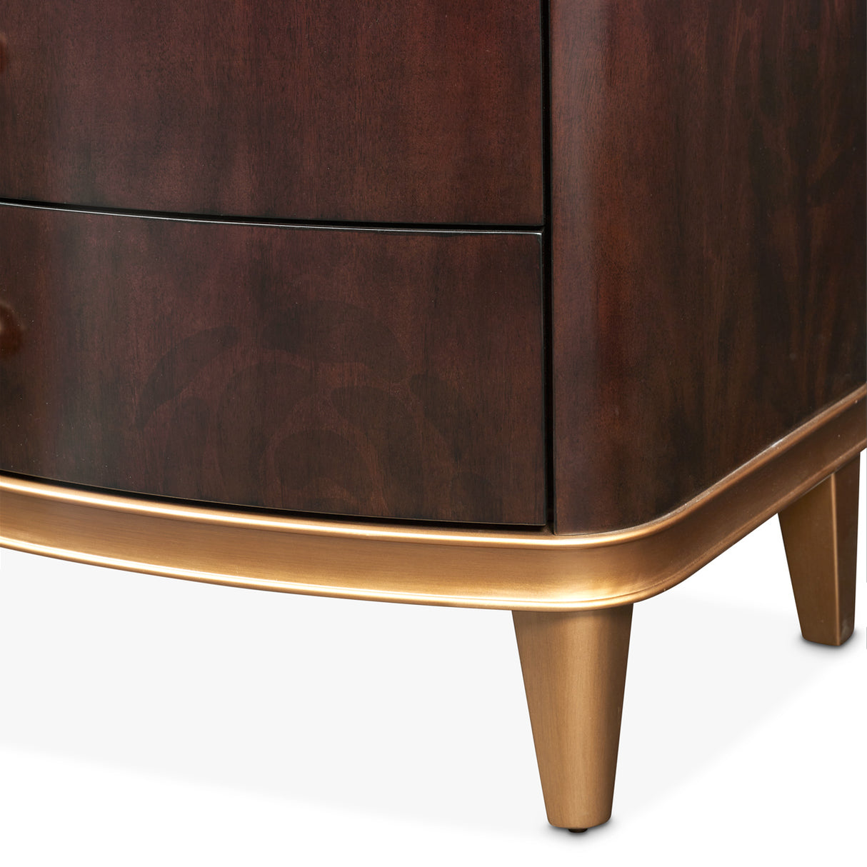 Camellia Field Pecan Warm Pecan Camellia Field Nightstand Warm Pecan from Michael Amini - Luna Furniture