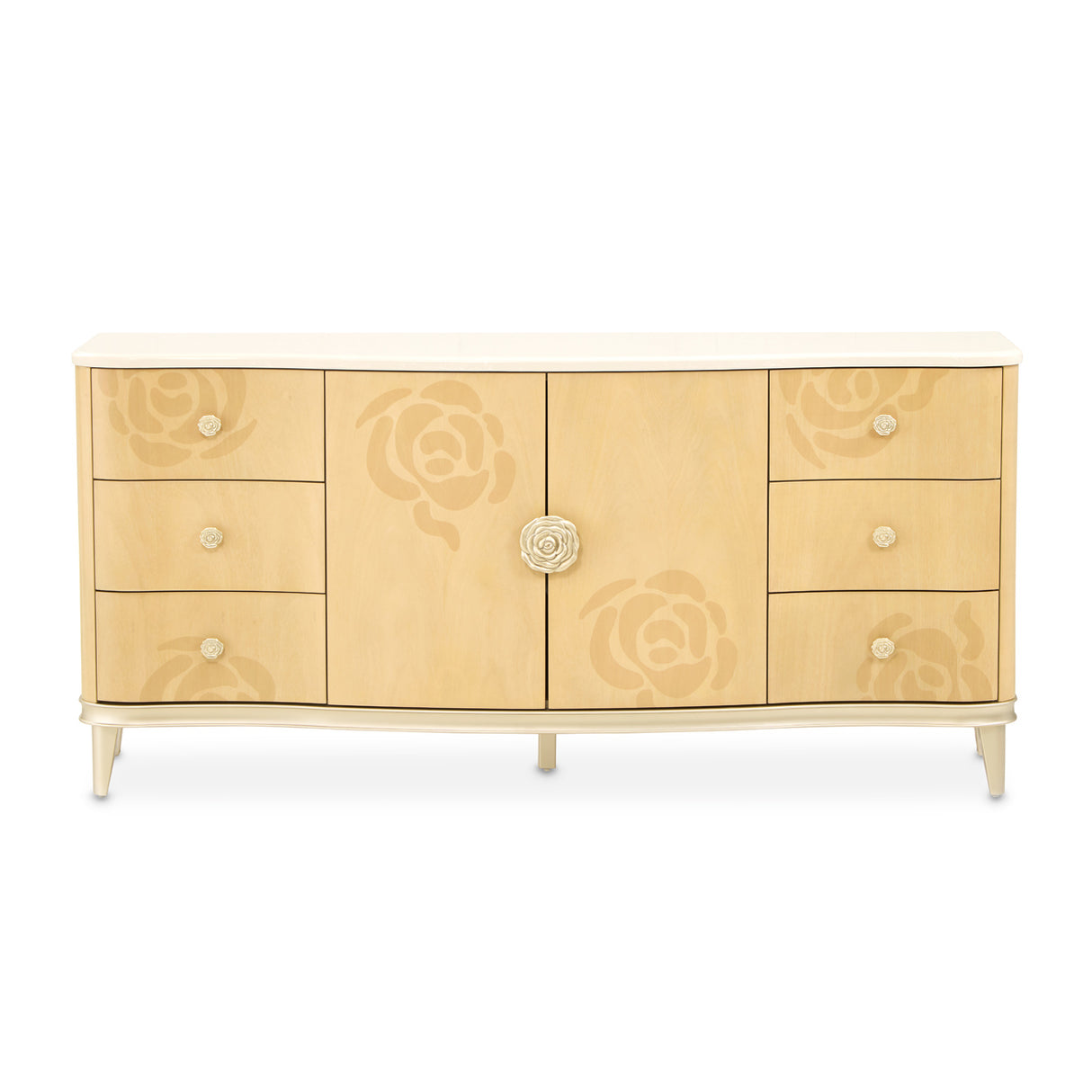 Camellia Field Caramel Dresser from Michael Amini - Luna Furniture