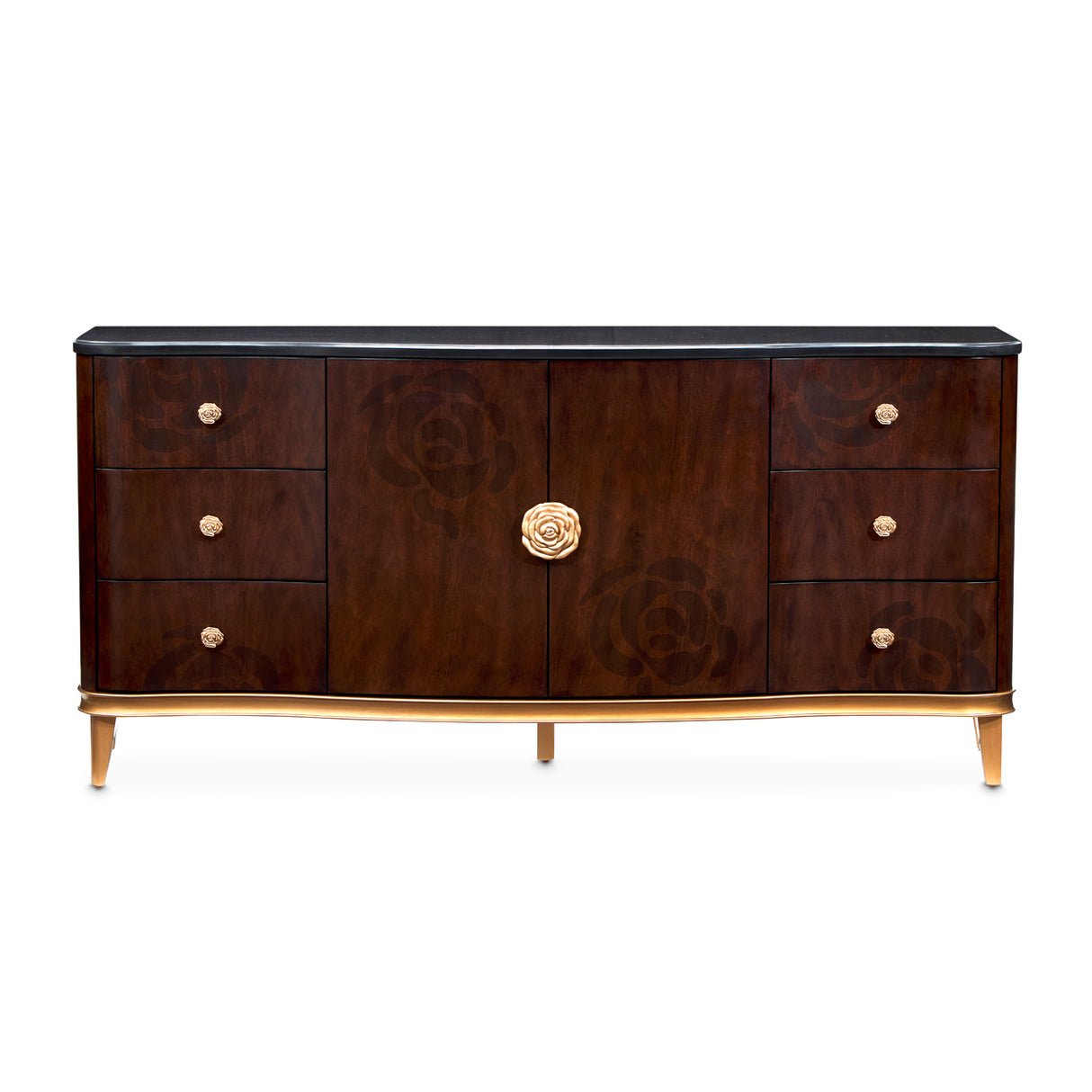 Camellia Field Pecan Warm Pecan Camellia Field Dresser Warm Pecan from Michael Amini - Luna Furniture