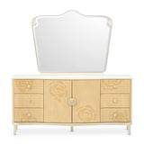 Camellia Field Caramel Dresser With Mirror from Michael Amini - Luna Furniture
