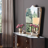 Camellia Field Pecan Warm Pecan Dresser Mirror from Michael Amini - Luna Furniture