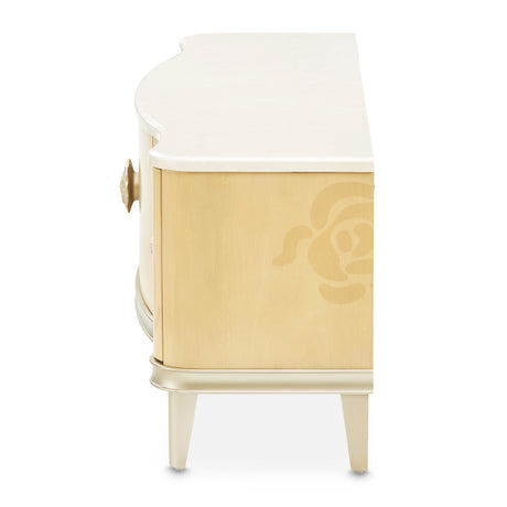 Camellia Field Caramel Media Cabinet from Michael Amini - Luna Furniture