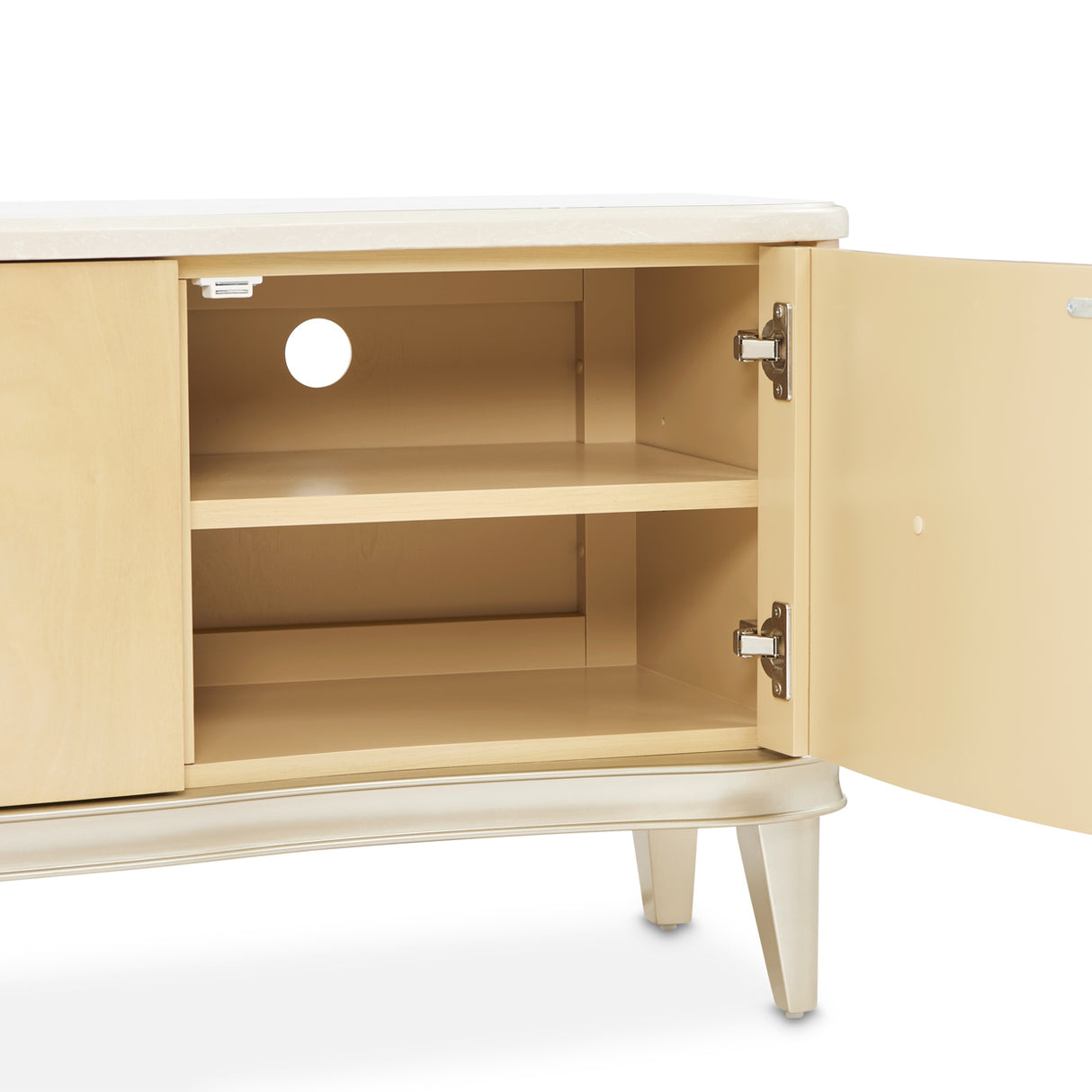 Camellia Field Caramel Media Cabinet from Michael Amini - Luna Furniture