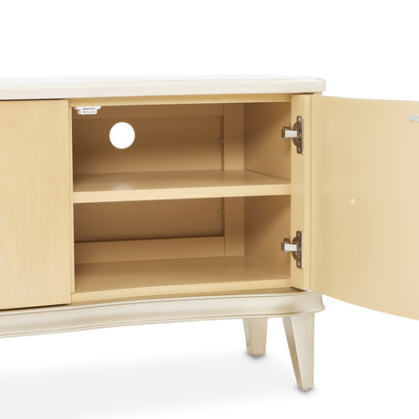 Camellia Field Caramel Media Cabinet from Michael Amini - Luna Furniture