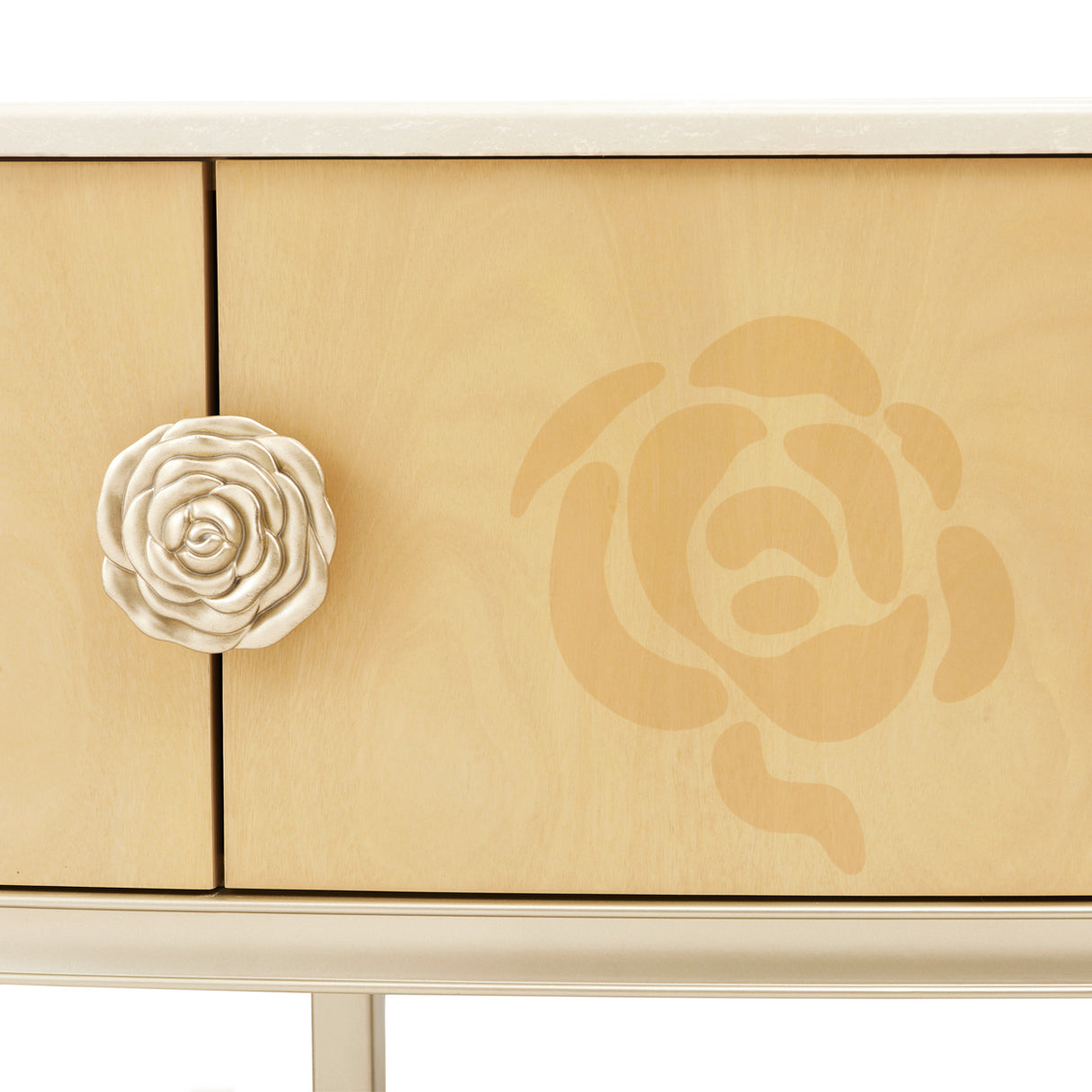 Camellia Field Caramel Media Cabinet from Michael Amini - Luna Furniture