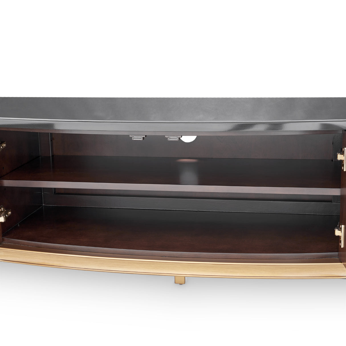 Camellia Field Pecan Warm Pecan Media Cabinet from Michael Amini - Luna Furniture