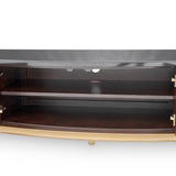 Camellia Field Pecan Warm Pecan Media Cabinet from Michael Amini - Luna Furniture