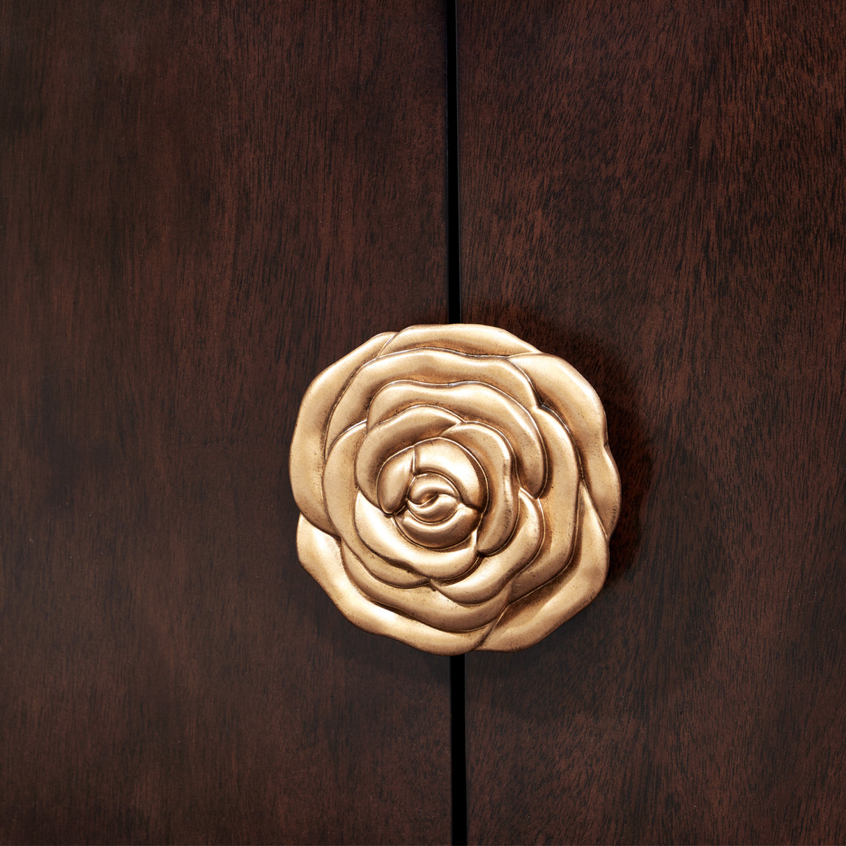 Camellia Field Pecan Warm Pecan Media Cabinet from Michael Amini - Luna Furniture