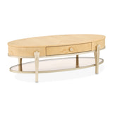 Camellia Field Caramel Camellia Field Oval Cocktail Table Caramel from Michael Amini - Luna Furniture