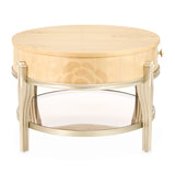 Camellia Field Caramel Camellia Field Oval Cocktail Table Caramel from Michael Amini - Luna Furniture