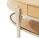 Camellia Field Caramel Camellia Field Oval Cocktail Table Caramel from Michael Amini - Luna Furniture