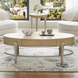 Camellia Field Caramel Camellia Field Oval Cocktail Table Caramel from Michael Amini - Luna Furniture