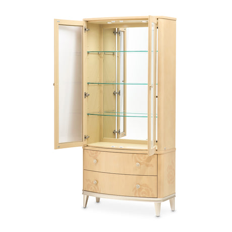 Camellia Field Caramel Display Cabinet from Michael Amini - Luna Furniture