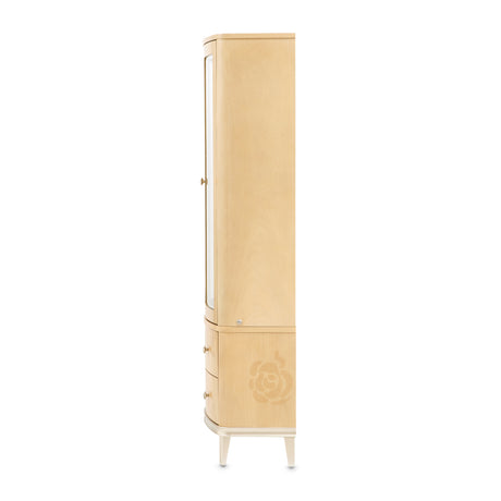 Camellia Field Caramel Display Cabinet from Michael Amini - Luna Furniture