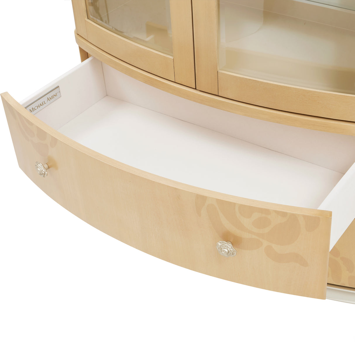 Camellia Field Caramel Display Cabinet from Michael Amini - Luna Furniture