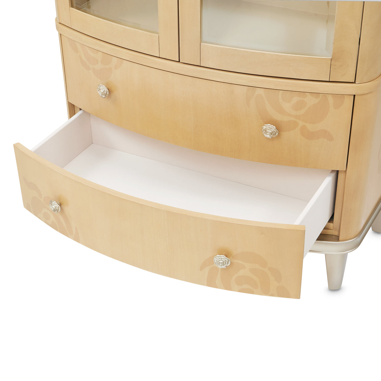 Camellia Field Caramel Display Cabinet from Michael Amini - Luna Furniture
