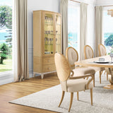 Camellia Field Caramel Display Cabinet from Michael Amini - Luna Furniture