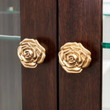 Camellia Field Pecan Warm Pecan Camellia Field Display Cabinet 2pc Warm Pecan from Michael Amini - Luna Furniture