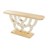 Camellia Field Caramel Console Table from Michael Amini - Luna Furniture