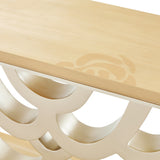 Camellia Field Caramel Console Table from Michael Amini - Luna Furniture