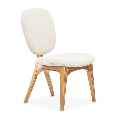 Camellia Field Pecan Warm Pecan Camellia Field Vanity Chair Warm Pecan from Michael Amini - Luna Furniture