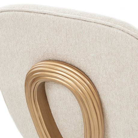 Camellia Field Pecan Warm Pecan Camellia Field Vanity Chair Warm Pecan from Michael Amini - Luna Furniture